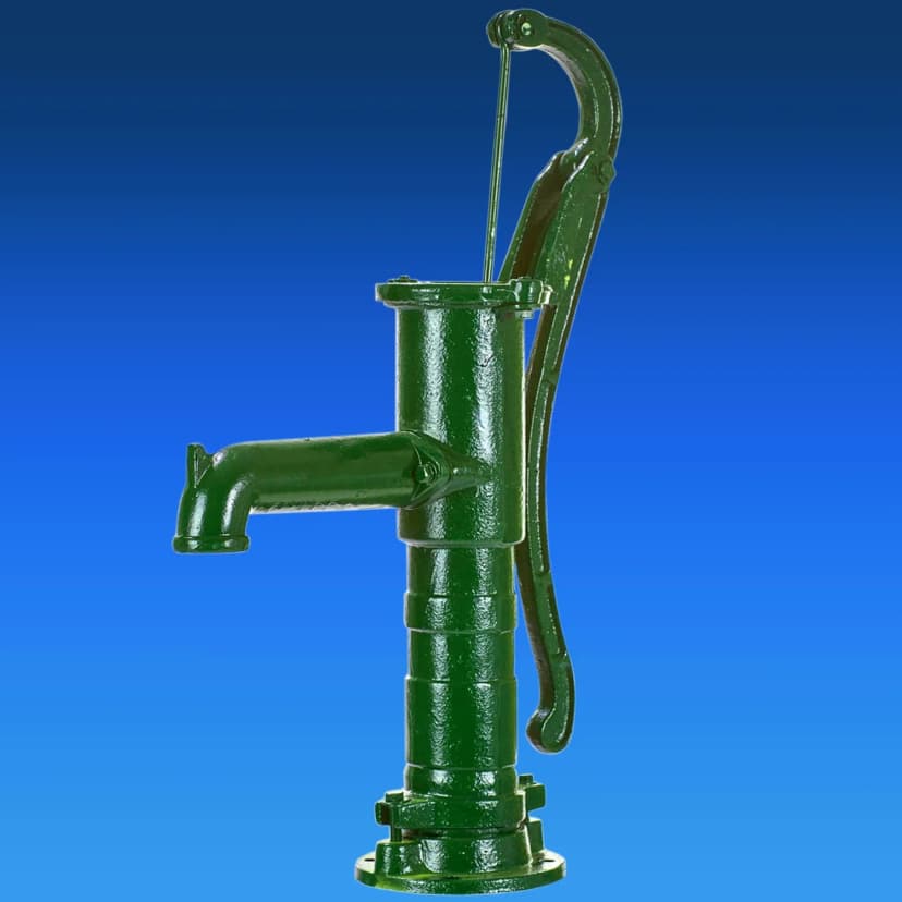 Nostalgie Handschwengelpumpe Schwengelpumpe Gartenpumpe Hofpumpe m. Rundflansch