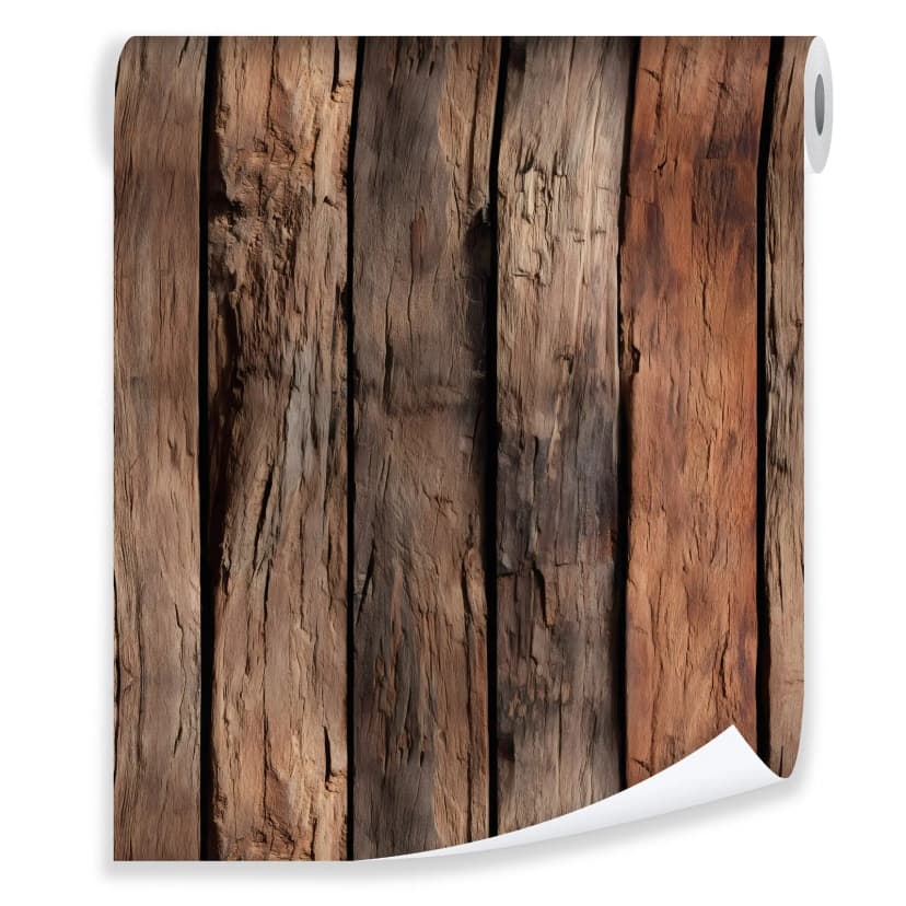 Vliestapete Braun 3D Holz Baum Natur Wandtapete VLIES TAPETE XXL + KLEISTER