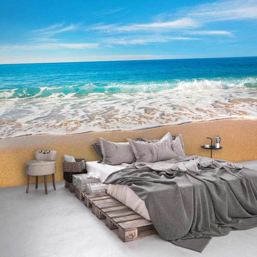 Fototapete Strand Meer Ostsee 3D Effekt Schlafzimmer VLIES TAPETE XXL + KLEISTER