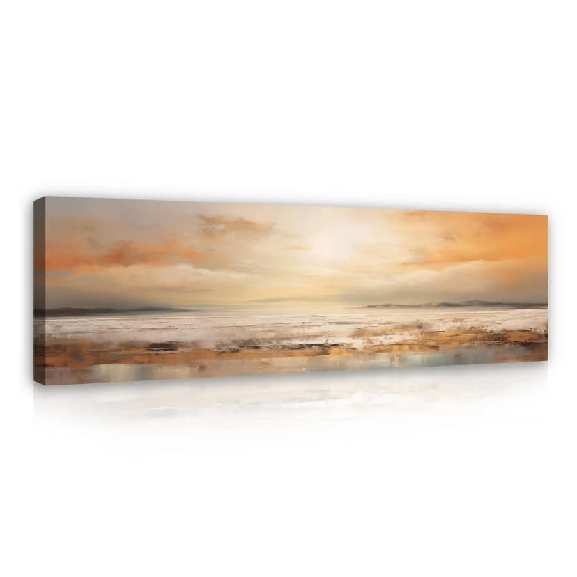 Leinwand Bilder Groß Abstrakt Strand Modern XXL Wandbild Leinwandbild 145x45