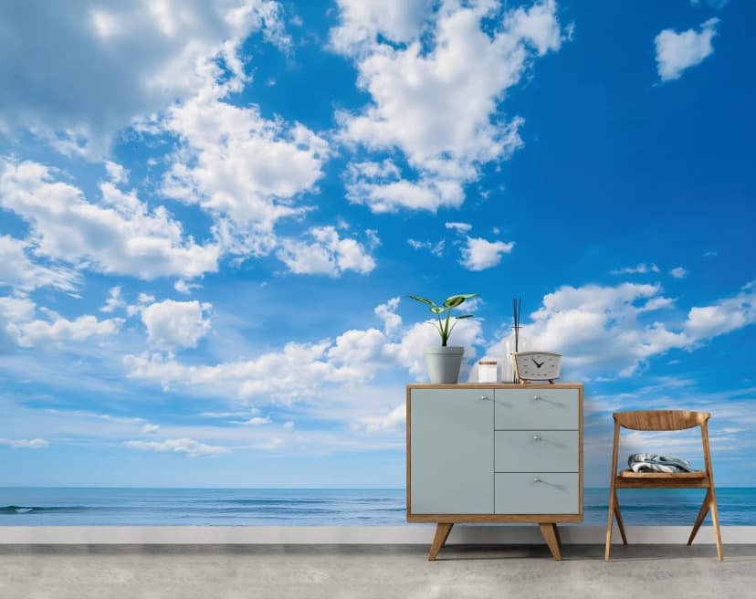 Fototapete Himmel Wolken Blau Weiß Natur VLIES TAPETE XXL + KLEISTER 543