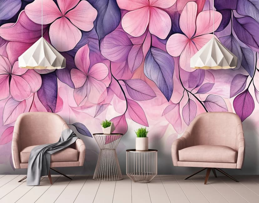 Fototapete Große Blumen Rosa Wohnzimmer VLIES TAPETE XXL + KLEISTER 226