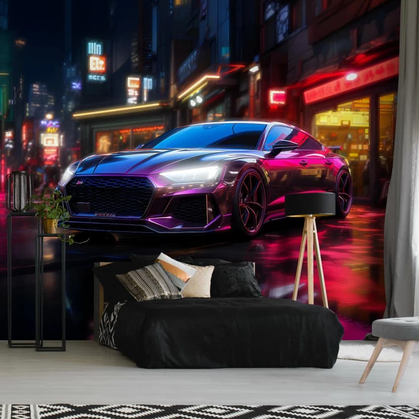 Fototapete Auto Kinderzimmer Junge Sportwagen Gaming VLIES TAPETE + KLEISTER