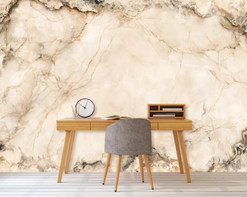 Fototapete Abstrakt Marmor Beige VLIES TAPETE XXL + KLEISTER 791