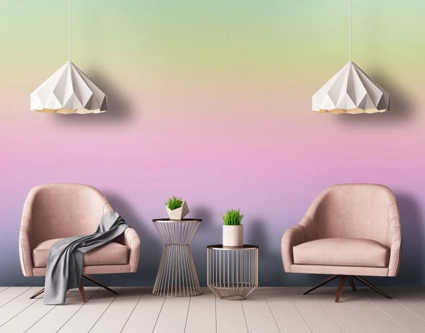 Fototapete Farbverlauf Regenbogen Wohnzimmer VLIES TAPETE XXL + KLEISTER 322