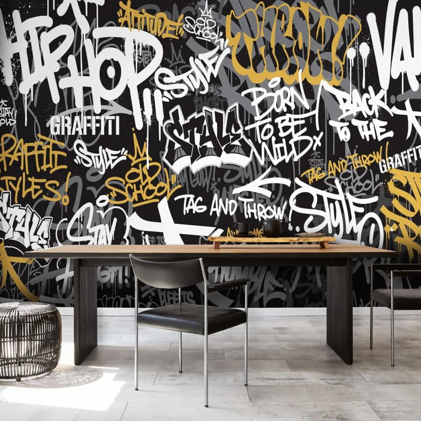 Fototapete Graffiti Kinderzimmer Junge Jugendzimmer VLIES TAPETE XXL + KLEISTER