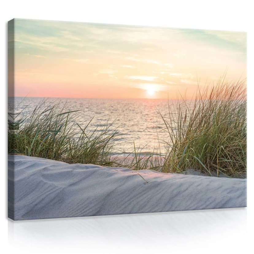 Leinwand bilder XXL Strand Bild Wandbild Meer Wohnzimmer Natur