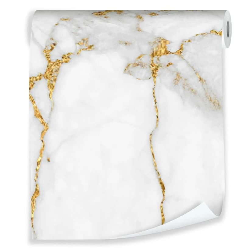 Vliestapete Rolle Marmor Marmoroptik gold grau 10M VLIES TAPETEN XXL + KLEISTER