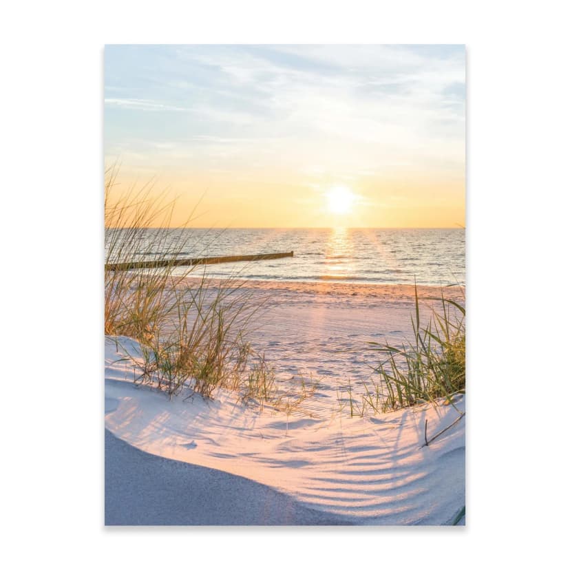 Poster Strand Meer 30x40 / 50x70 / 70x100 Hochformat OHNE RAHMEN XXL Wandposter