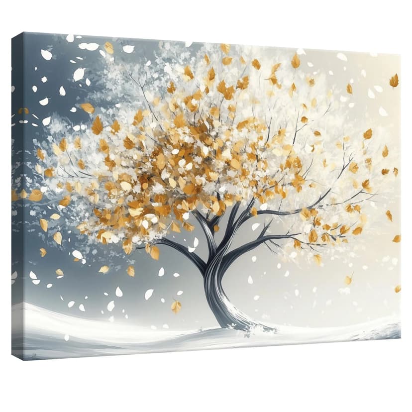 Leinwand Bilder Abstrakt Baum Blumen Wandbilder Groß Leinwandbild XXL Bilder