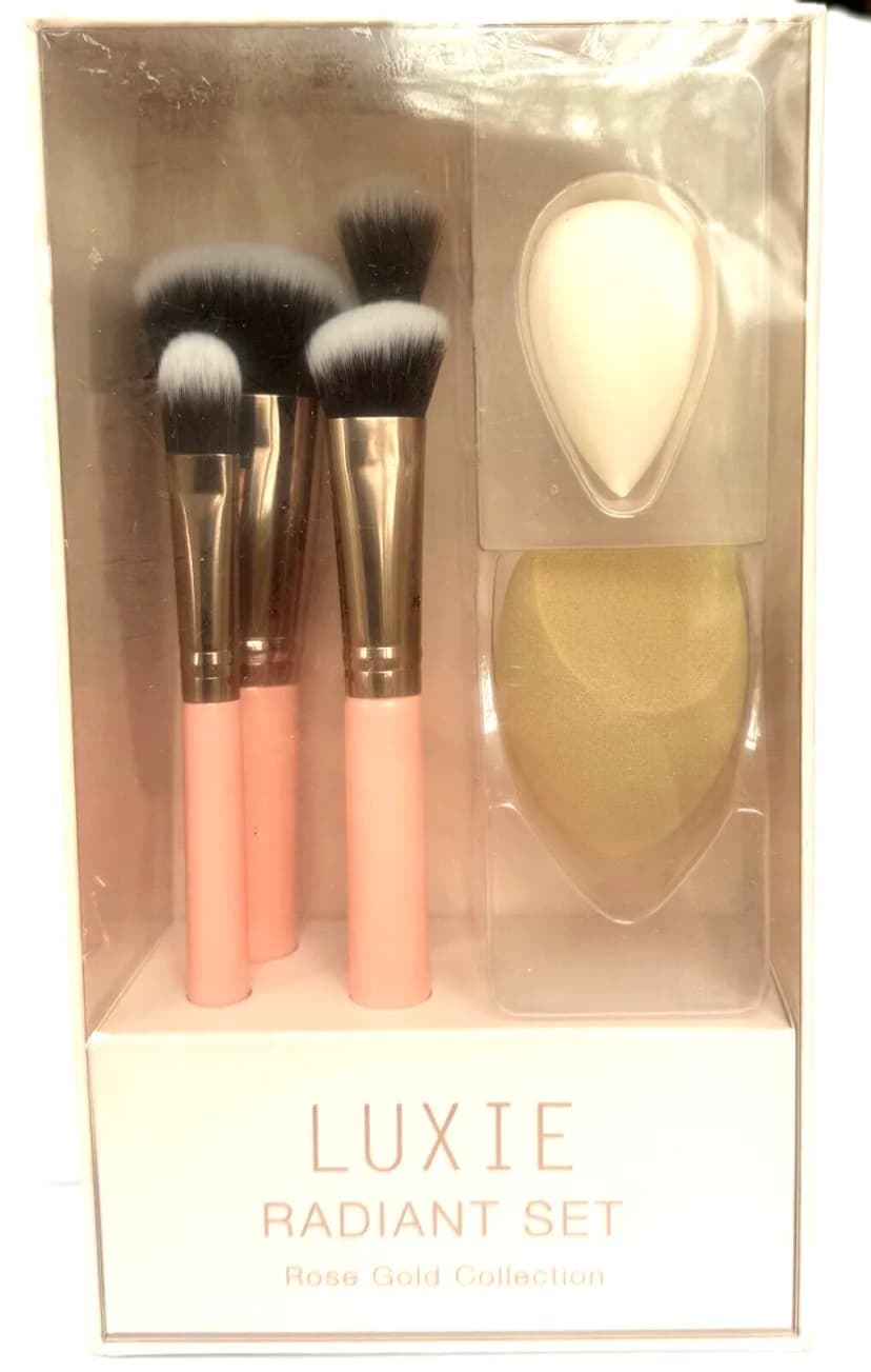 Luxie Radiant Set Rose Gold Collection Pinsel
