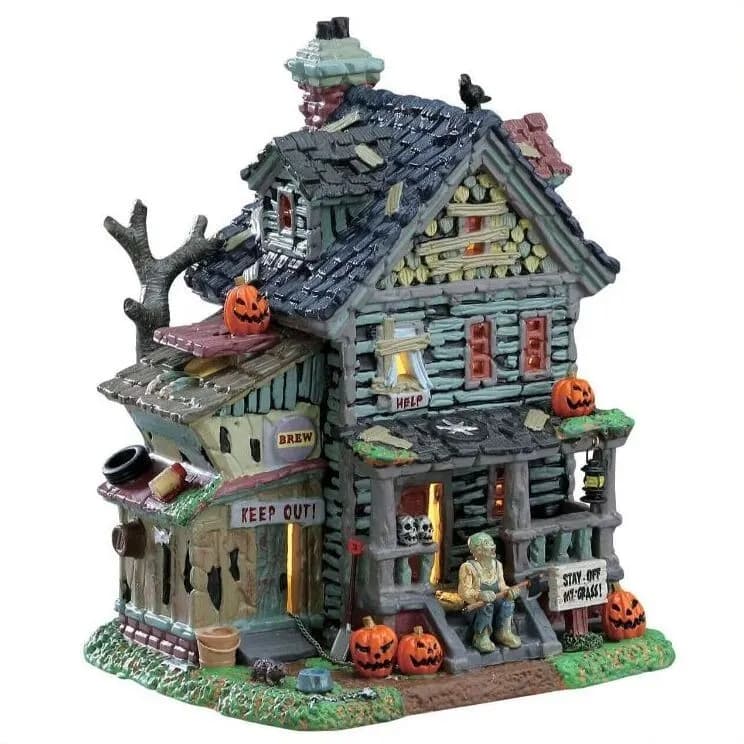 Lemax CREEPY NEIGHBORHOUSE # 75185 Spooky Town Village Building RETIRED NEU