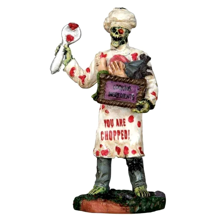 Lemax GHOUL CHEF # 62430 Halloween Spooky Town 2016 Retired NEU