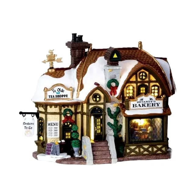 Lemax Devaney's Bakery #35793 beleuchtetes Gebäude 2003 NEU