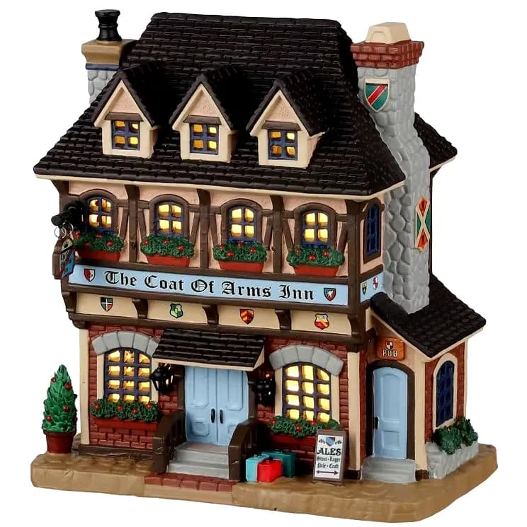 Lemax THE COAT OF ARMS INN # 25899 Weihnachtsdorf beleuchtetes Gebäude 2022 NEU