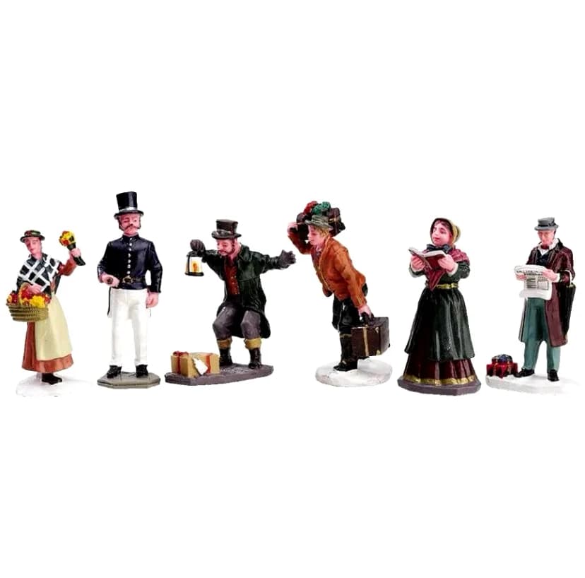 Lemax Townsfolk Figuren 6er Set # 92355 Weihnachtsdorf Figur NEU