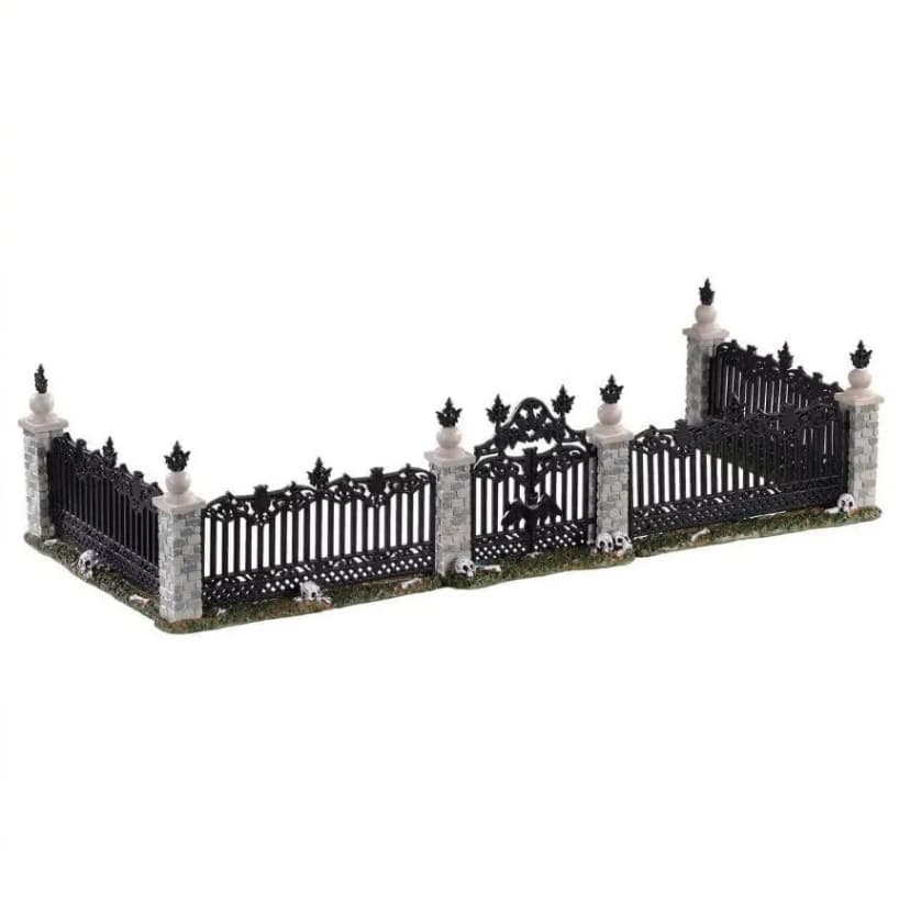 Lemax FLEDERMAUSZAUN TOR # 04713 Halloween Spooky Town Village NEU versiegelt