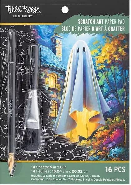 Brea Reese SURREAL FARMLIFE Scratch Art Papier Block 6" x 8" Halloween NEU