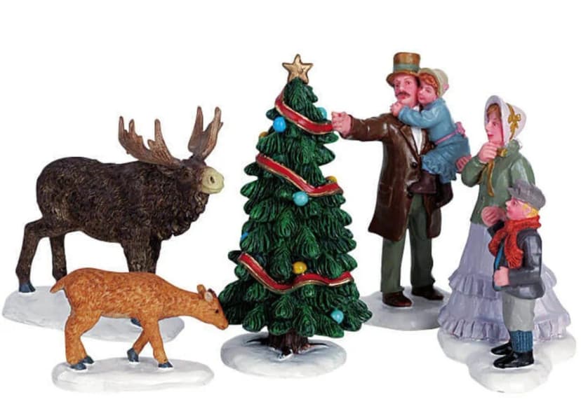 Lemax WIE SCHÖN! 5er Set #62315 Weihnachtsdorf Figur NICHT MEHR ERHÄLTLICH NEU