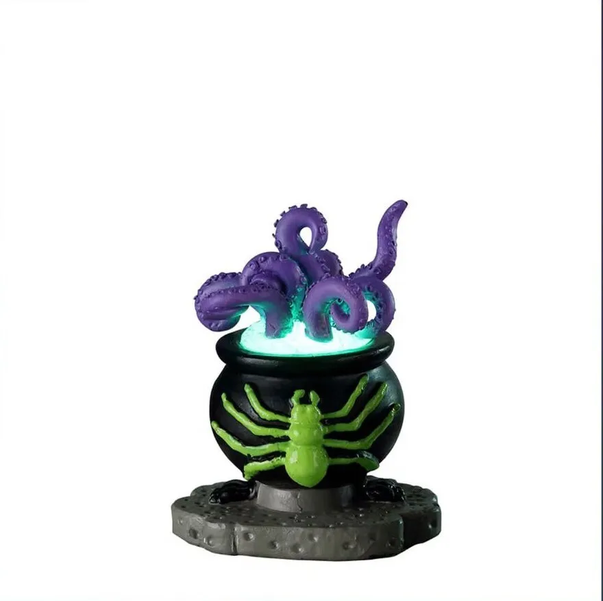 Lemax SPOOKY CAULDRON #24941 Spooky Town Village beleuchtetes Zubehör 2022 NEU
