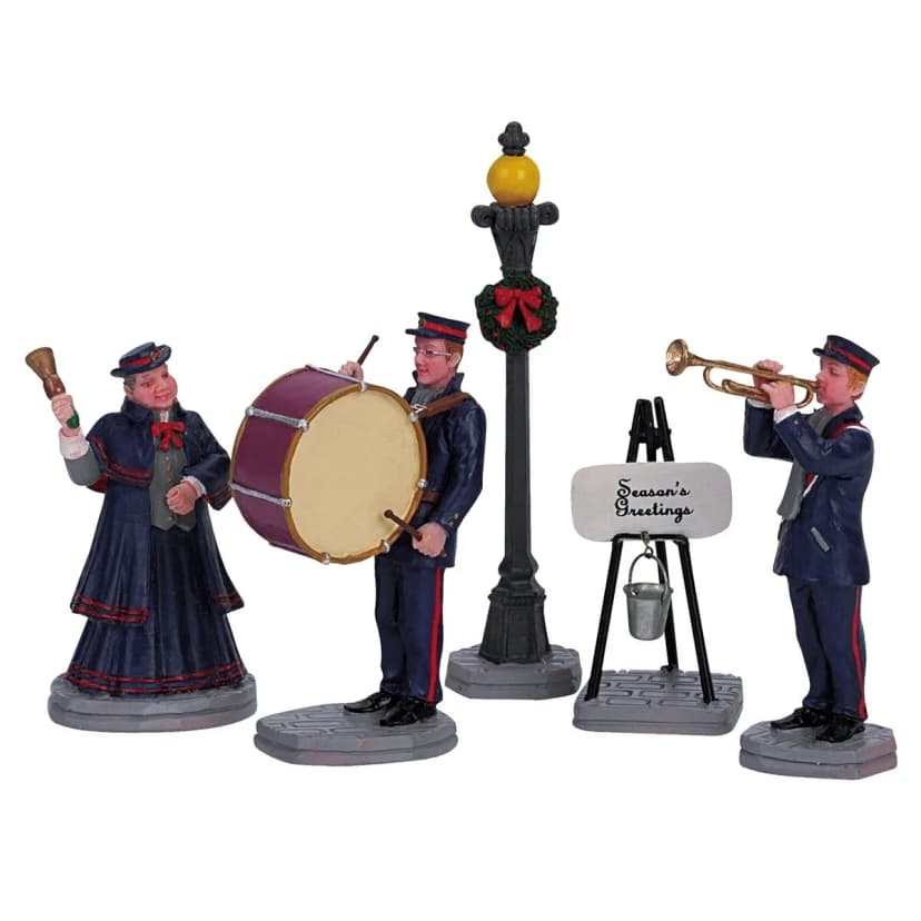 Lemax CHRISTMAS BAND 5er Set #62323 Caddington Weihnachtsdorf Figuren 200