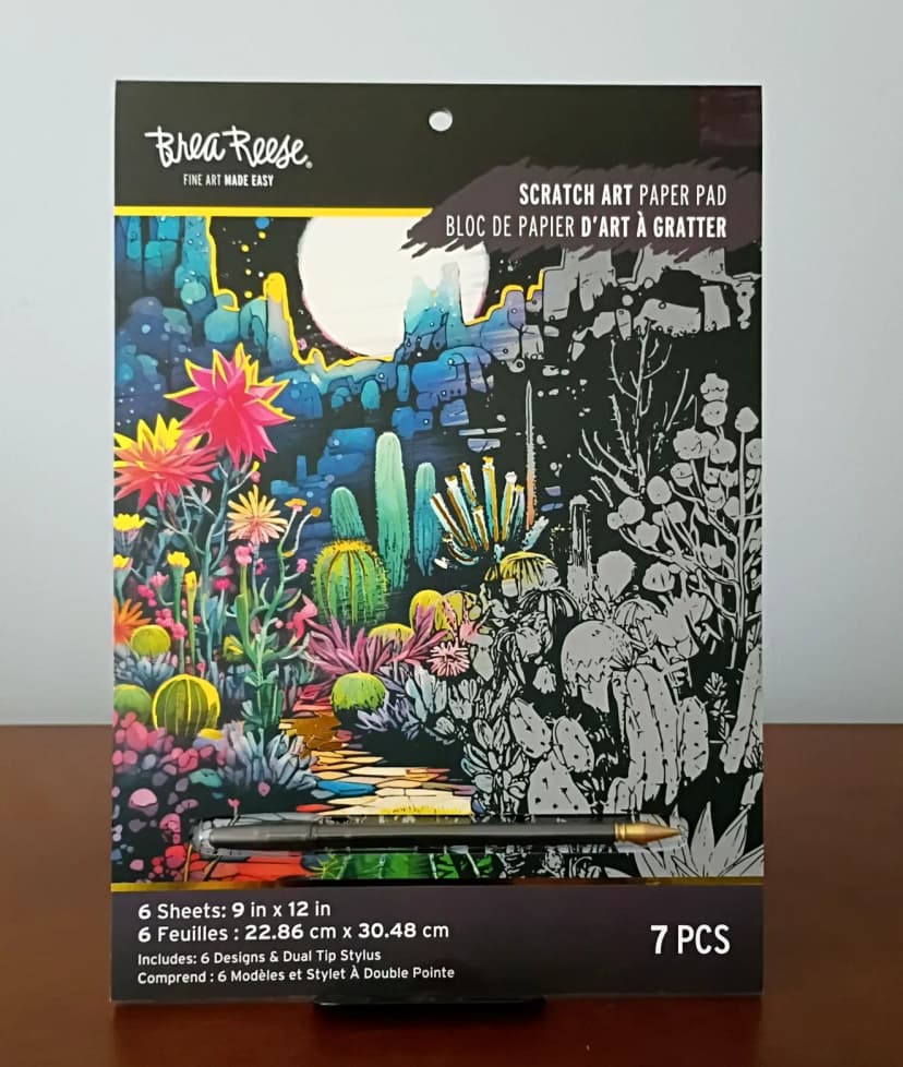 Brea Reese MAGISCHE AUSSICHTEN Scratch Kunst Papier Block 9" x 12" NEU