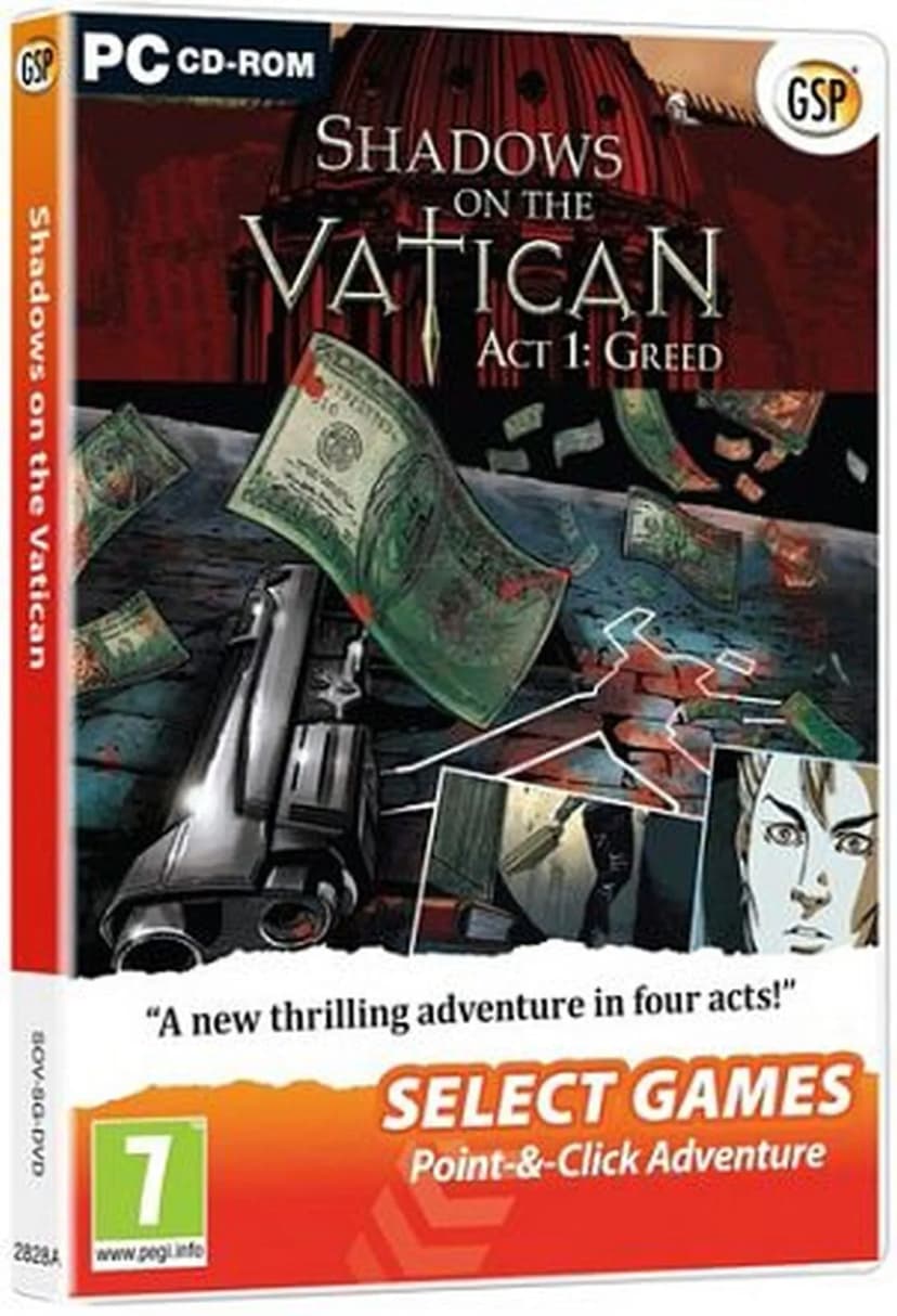 SHADOWS ON THE VATICAN Akt 1: GIER PC Spiel DVD Abenteuer NEU in OVP