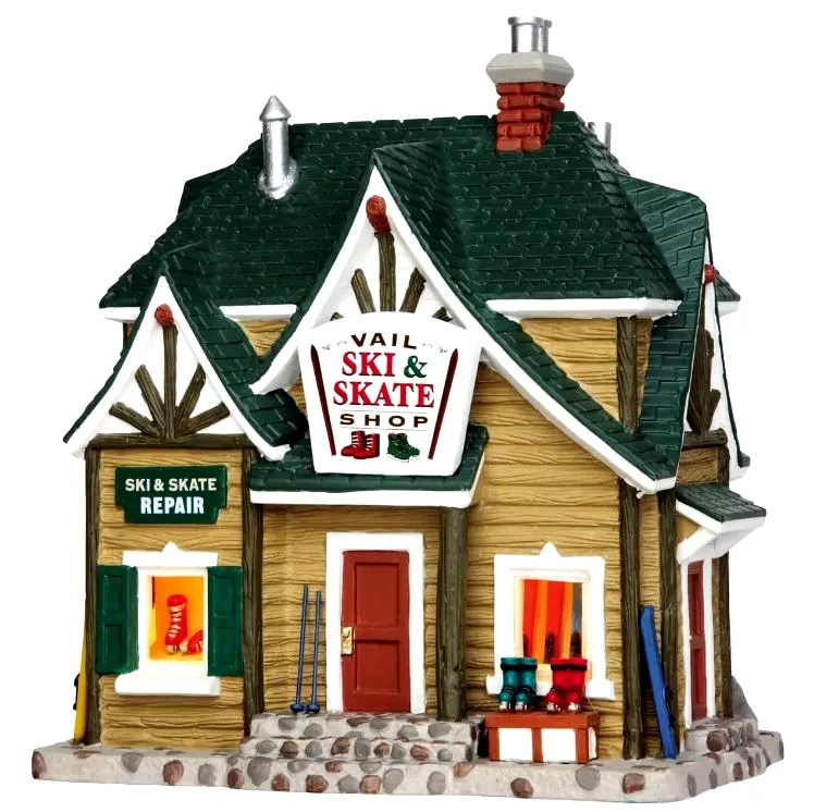 Lemax VAIL SKI & SKATE SHOP #45692 Christmas Village AUSVERKAUFT 2014 NEU