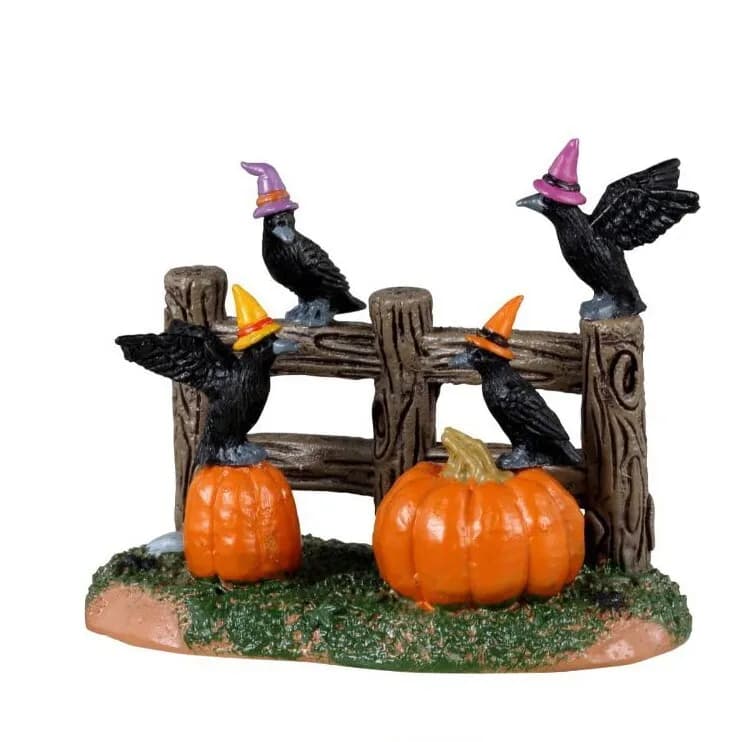 Lemax HALLOWEEN CROWS # 34077 Halloween Spooky Town Village Accessorie 2023 Neu