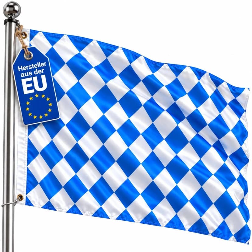 Bayern Flagge 90 x 150 cm – Oktoberfest Fahne, wetterfest & robust Party Deko
