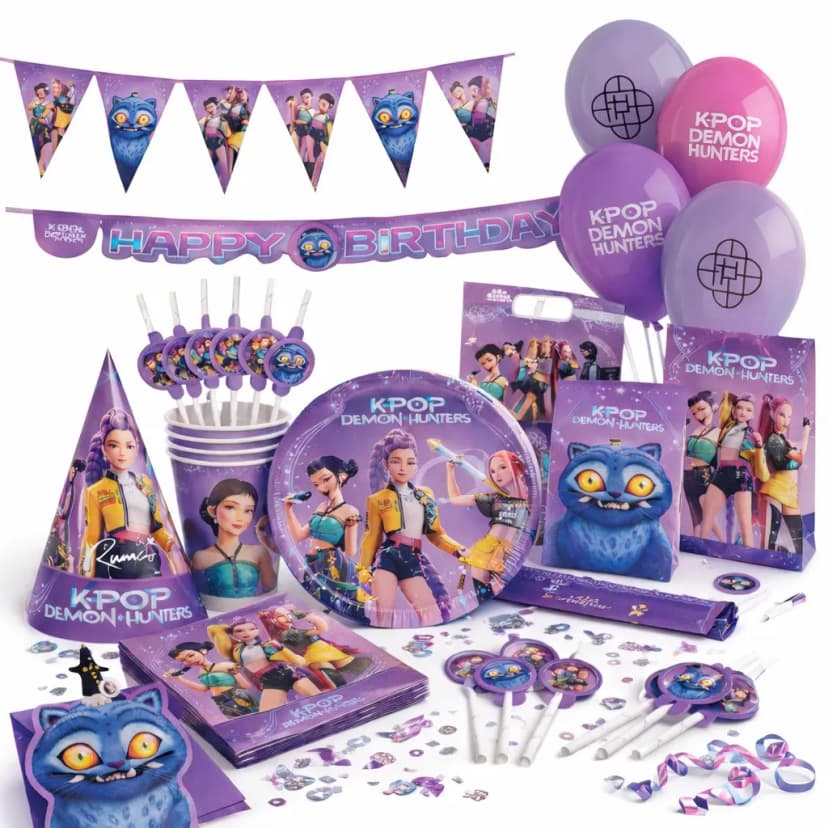 K-POP DEMON HUNTER Party Deko Geschirr Kinder Geburtstag Kindergeburtstag KPOP