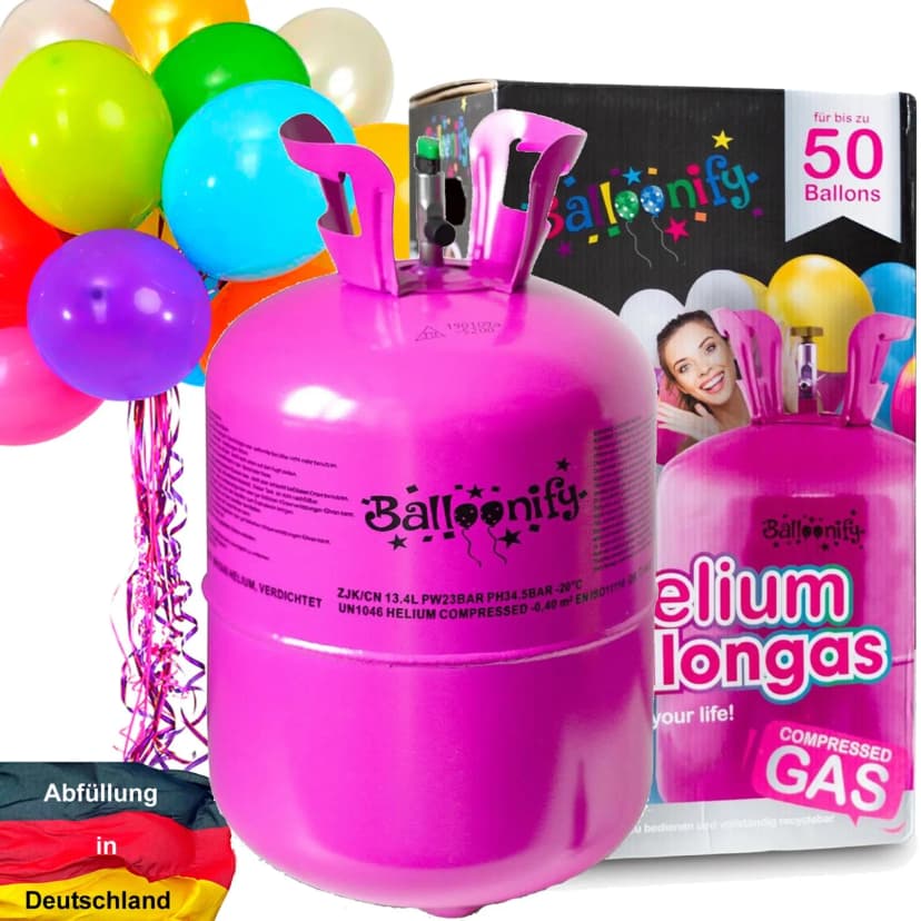 ZUBEHÖR für BALLONGAS HELIUM -Luftballons Ballongel Verschlüsse Party Geburtstag