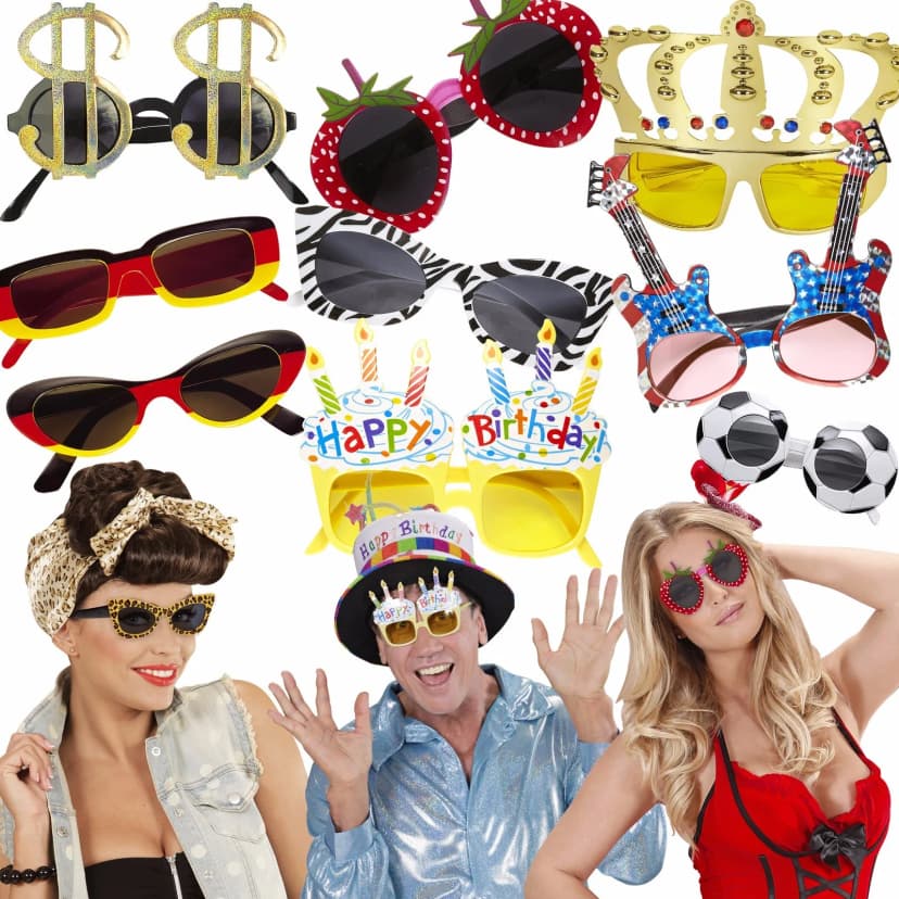 PARTYBRILLEN - Brille Accessoires Karneval Fasching Mottoparty Party Verkleidung