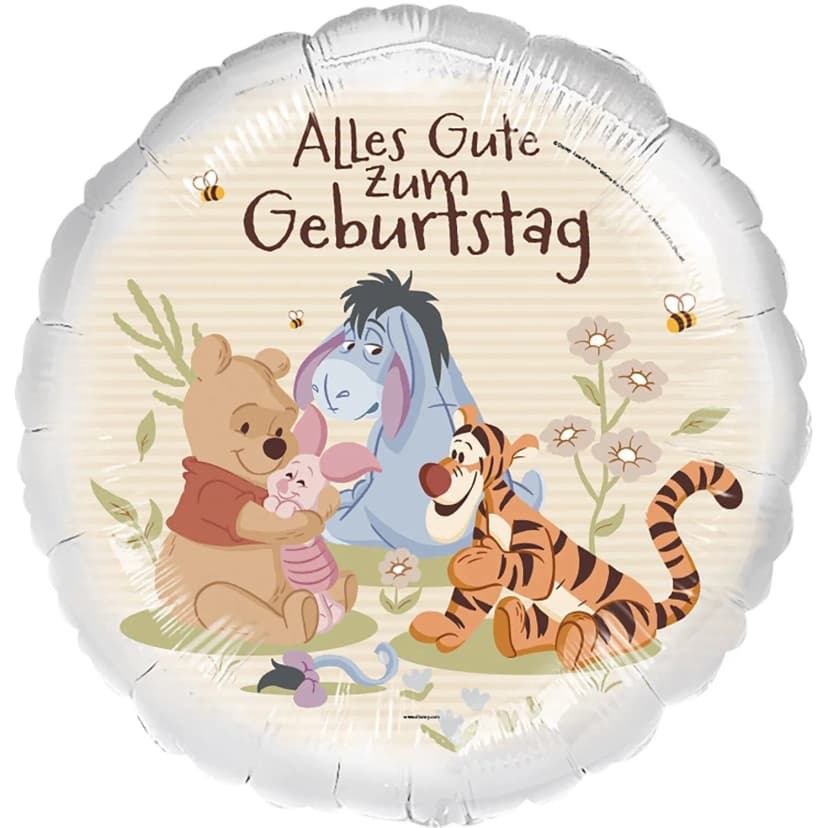 WINNIE THE POOH Folienballon ALLES GUTE ZUM GEBURTSTAG Kindergeburtstag Deko