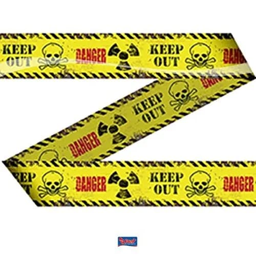 15m Absperrband DANGER KEEP OUT - Deko Halloween Horror Grusel Party Geburtstag