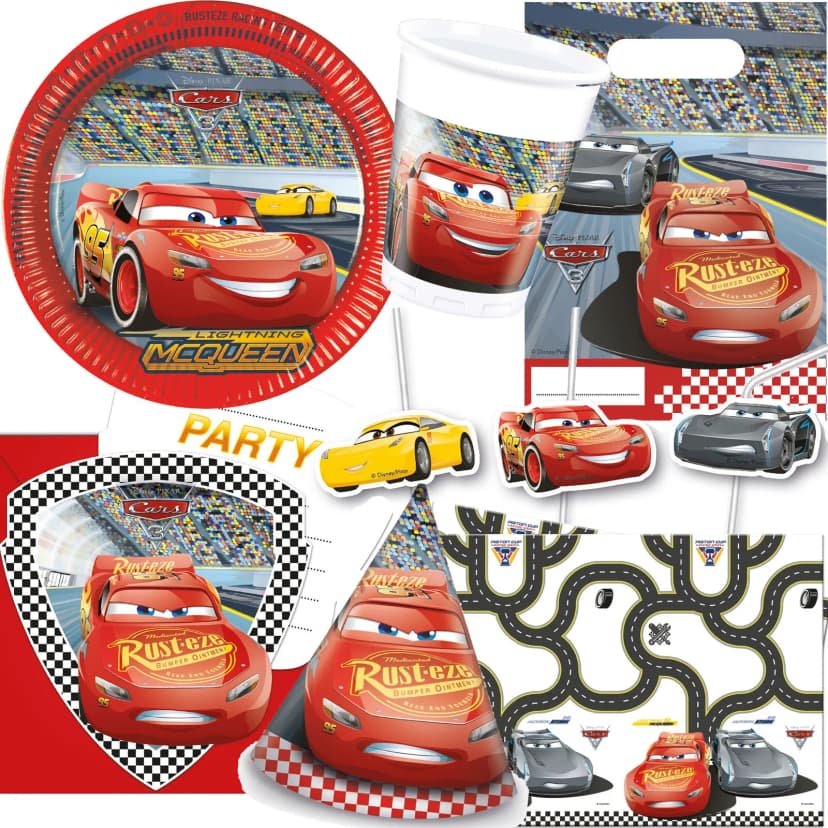 CARS 3 KINDERGEBURTSTAG - Geschirr Deko Mitgebsel Kinder Geburtstag Party Disney