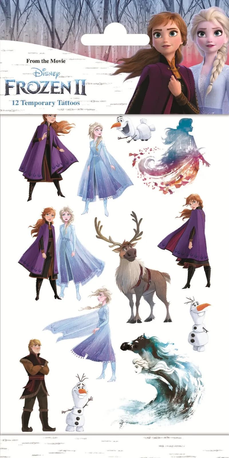 12 Tattoos DISNEY FROZEN Kinder Mitgebsel Geschenk Kindergeburtstag Kindertattoo