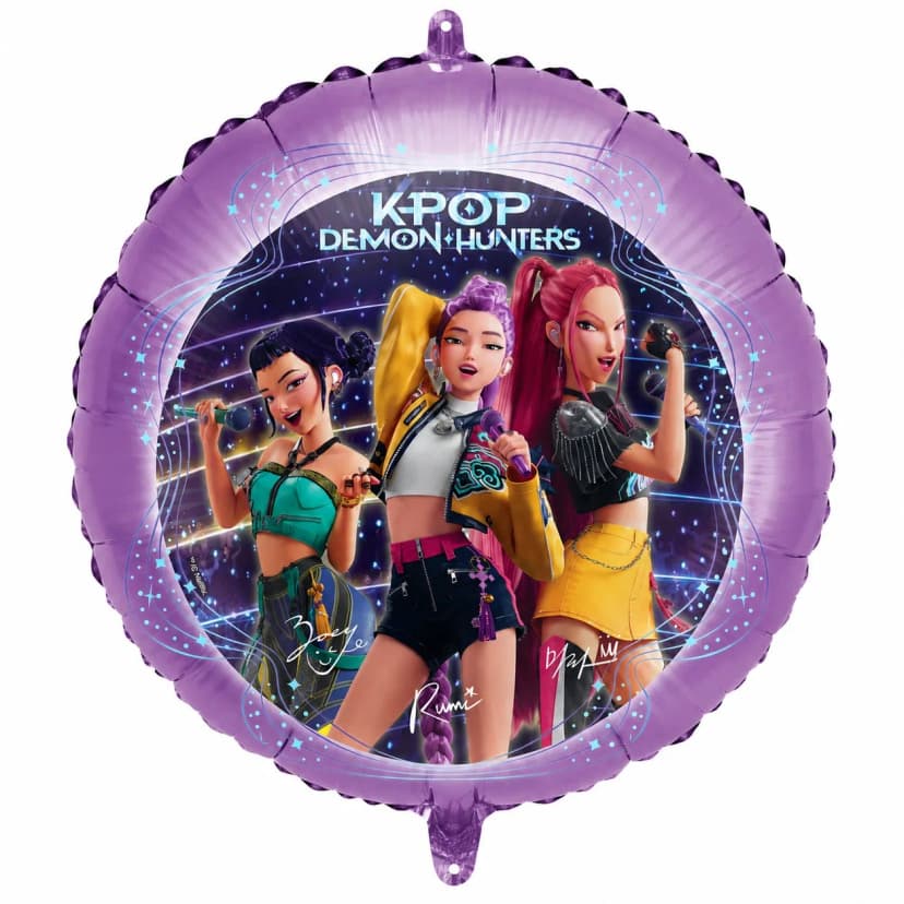 Folienballon K-POP DEMON HUNTERS Deko Party Kindergeburtstag Geburtstag - Ø46cm