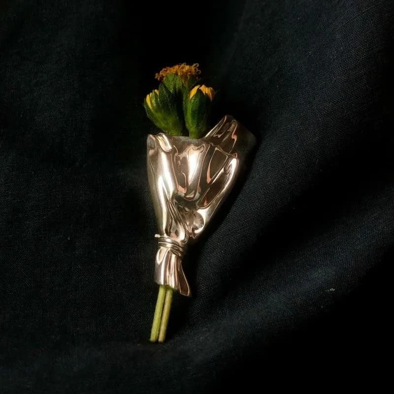 2x Brosche Blumenstrauß-Brosche Modeschmuck Hochzeitsbrosche Kreatives Geschenk