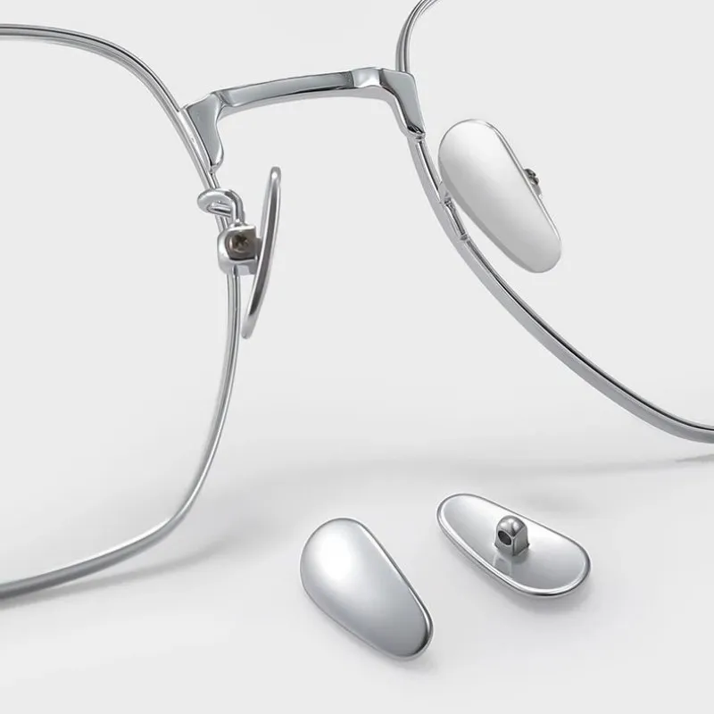 2 Paare Titan Brillen Nasenpads Premium Brillenpads für Brille zum Schrauben Neu