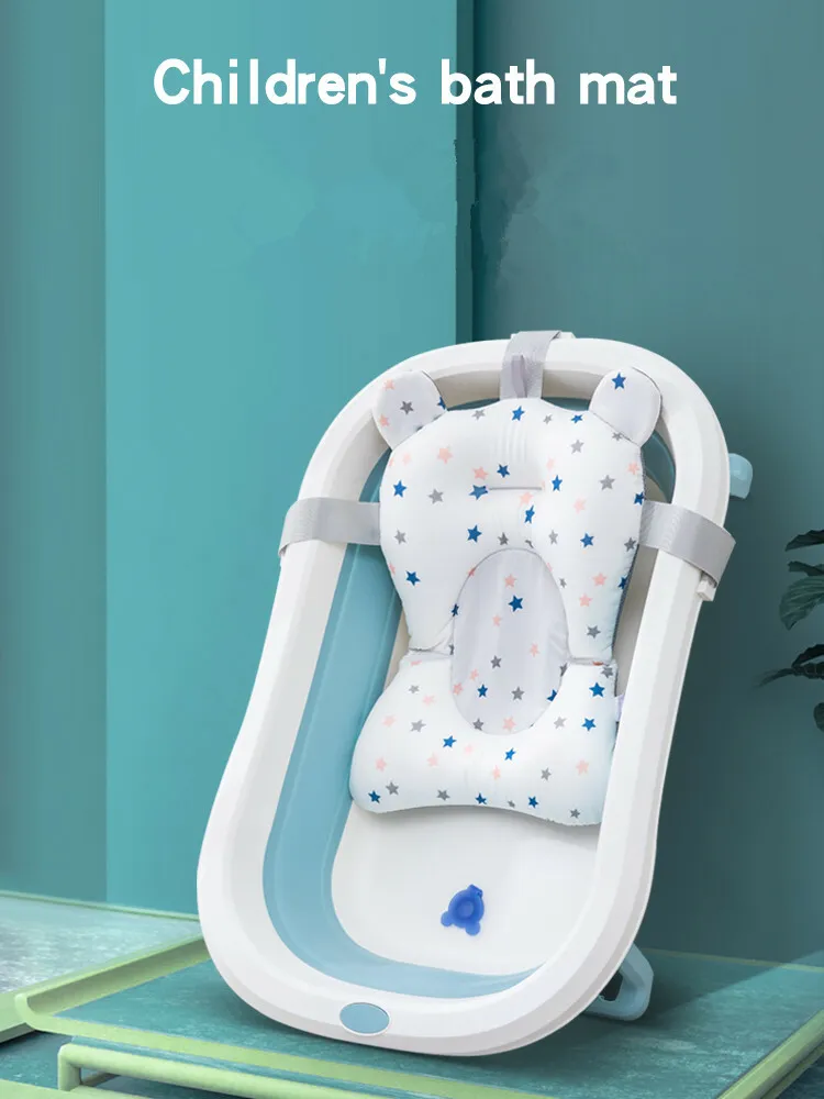 Faltbare Baby Badewanne Kissen Pad Duschmatte Duschunterlage Badkissen Badesitz