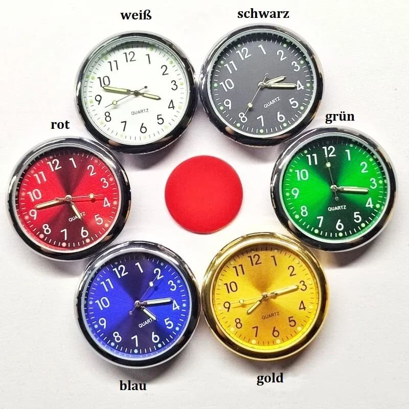 Analoge Uhr für das Armaturenbrett im Auto, leuchtende kleine analoge Uhr, Quar