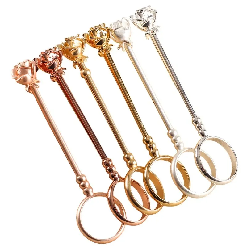 Zigarettenhalter Ring Rose Rauchen Zubehör Schutz Finger Riechen & Farbwechsel