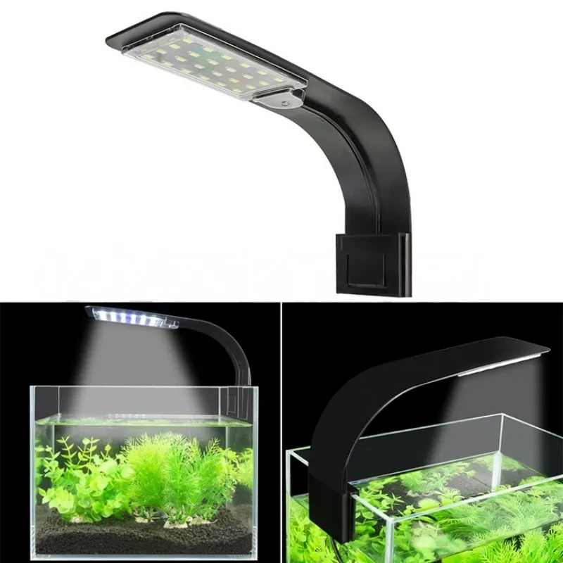 LED Aquarium Beleuchtung Ultradünne Klemmleuchte Aquariumlicht für Fische Tank