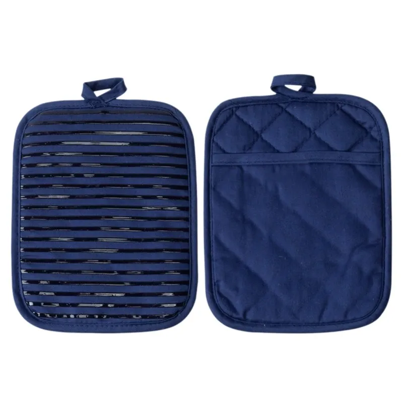 2stk Topflappen Kitchen Topflappen mit Tasche Topfhandschuhe Hitzebeständig Neu