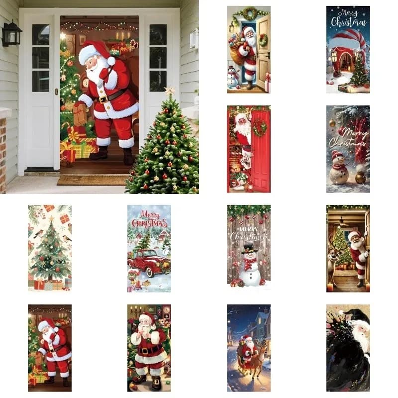 Tür Banner Weihnachts Türdeko Banner Weihnachtsmann/Schneemann/Weihnachtsbaum