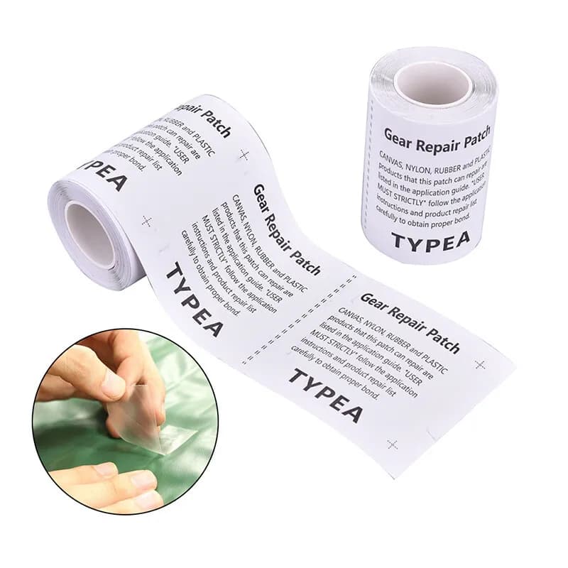 Klar Selbstklebend Reparaturband Patch Set für Zelt Vordach Markise Luftbett Neu
