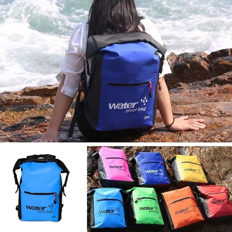 Drybag Tasche Seesack Packsack Wasserdicht 25L Camping Wasserdichter Rucksack