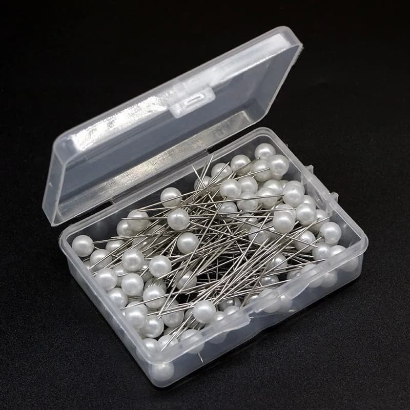 100/200pcs Perlkopf-Dekonadeln Rosennadeln mit Perlkopf Bastelnadeln Hochzeit