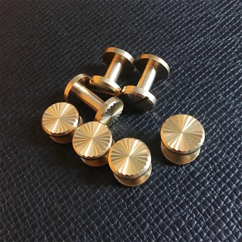 20er Buchschrauben Buchnieten Chicago Schrauben Schraubnieten Messing-Nieten DIY